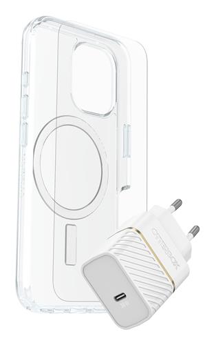 OB SYM CLEAR MAGSAFE/PREM GLASS EU USB-C Wall Char30W-white