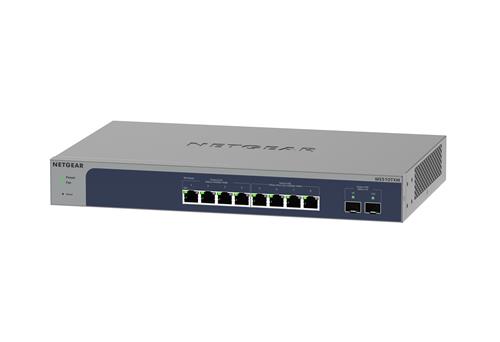 NETGEAR 8-Port Multi-Gigabit/10G Ethernet Smart Switch with 2 SFP+ Ports (MS510TXM) Gestito L2+ 10G Ethernet (100/1000/10000) Grigio