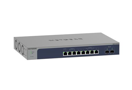 NETGEAR 8-Port Multi-Gigabit/10G Ethernet Smart Switch with 2 SFP+ Ports (MS510TXM) Gestito L2+ 10G Ethernet (100/1000/10000) Grigio