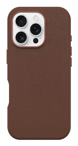 OB SYM CACTUS LEATHER APPLE IPHONE 16 PRO RICH ADOBE - BROWN