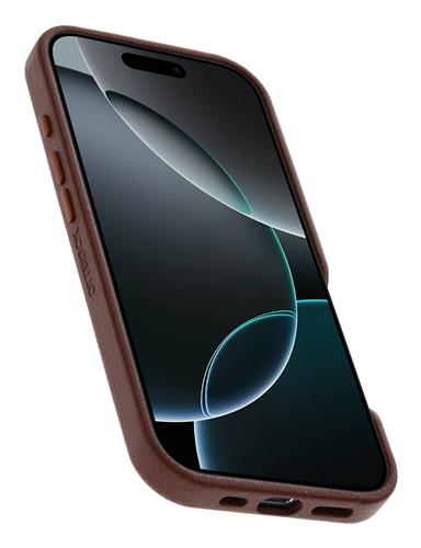 OB SYM CACTUS LEATHER APPLE IPHONE 16 PRO RICH ADOBE - BROWN