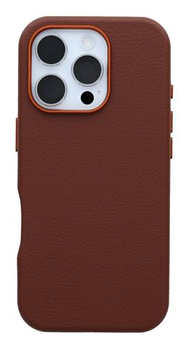 OB SYM CACTUS LEATHER APPLE IPHONE 16 PRO RICH ADOBE - BROWN