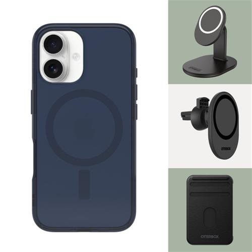 OB SYMM CLEAR MAGSAFE APPLE IPHONE 16 BLUE BEAR - BLUE