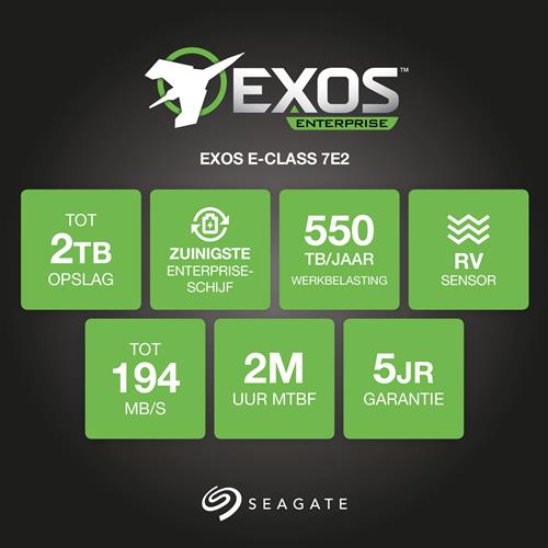 EXOS 7E2 2TB 3.5IN 7200RPM 6GB/S SATA 512N