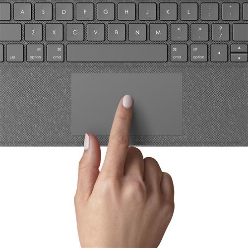 Logitech Folio Touch QWERTY Nordic Smart Connector Grigio