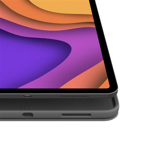 Logitech Folio Touch QWERTY Nordic Smart Connector Grigio