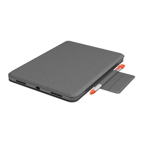 Logitech Folio Touch QWERTY Nordic Smart Connector Grigio