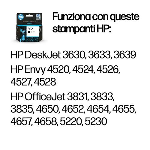 HP 302 BLACK ORIGINAL INK EN/PL/HU/CZ/SL Cartridge