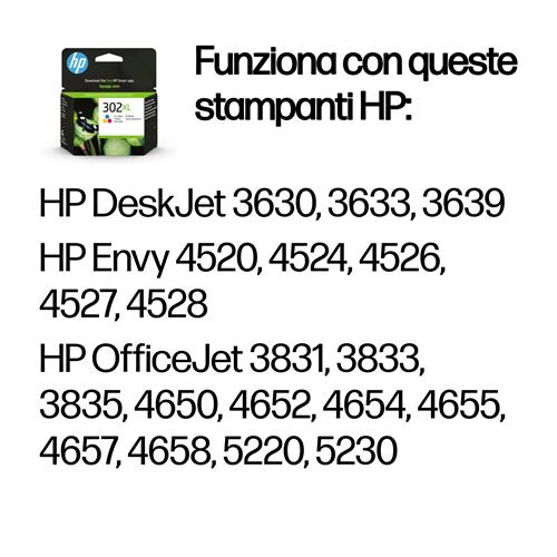 HP 302XL HIGH YIELD TRI-COLOR EN/PL/HU/CZ/SL Ink Cartridge