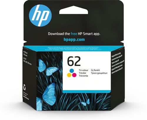 HP 62 TRI-COLOR INK CARTRIDGE EN/RU/FR/PL/CZ/HU