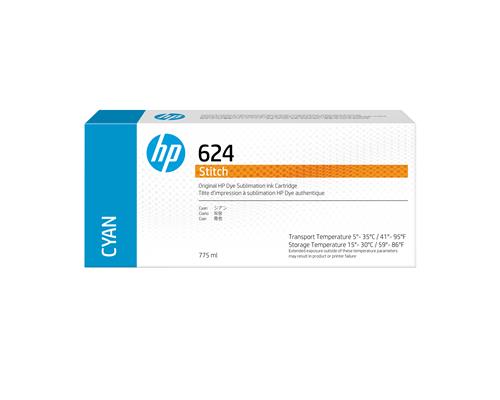 HP 624 775ML CYAN ST DYE INK C .