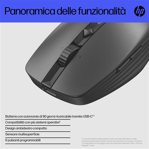 HP 715 RECHARGEABLE SILENT BLUETOOTH MOUSE