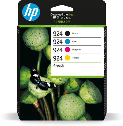 HP 924 CMYK 4-PACK Original Ink Cartridge