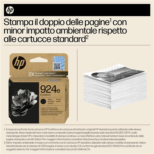HP 924E EVOMORE BLACK EN/FR/IT/PT/ES Ink Cartridge