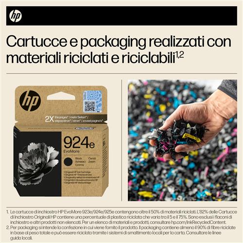 HP 924E EVOMORE BLACK EN/FR/IT/PT/ES Ink Cartridge