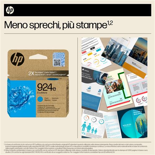 HP 924E EVOMORE CYAN EN/DE/PL/CZ Ink Cartridge