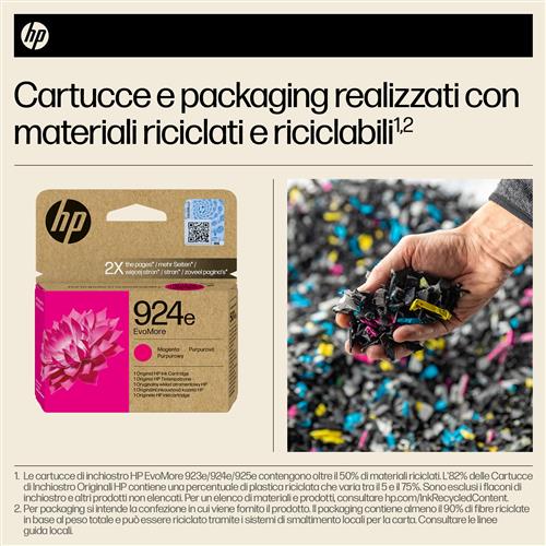 HP 924E EVOMORE MAGENTA EN/FR/IT/PT/ES Ink Cartridge