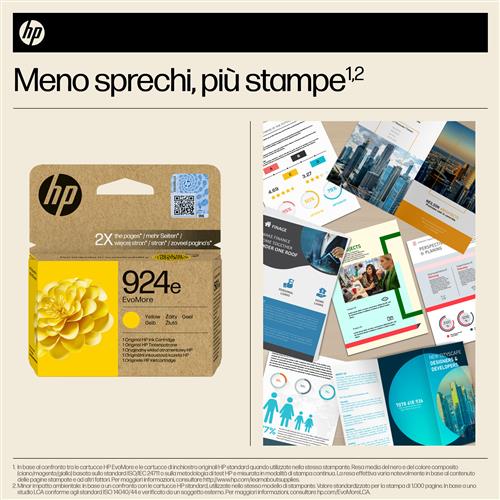 HP 924E EVOMORE YELLOW EN/FR/IT/PT/ES Ink Cartridge