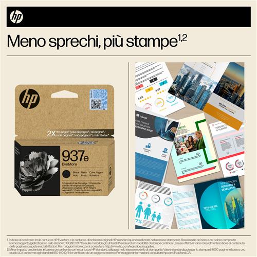 HP 937E EVOMORE BLACK EN/FR/IT/PT/ES Ink Cartridge
