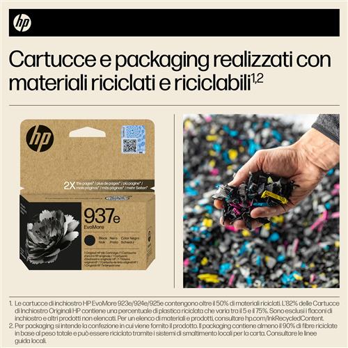 HP 937E EVOMORE BLACK EN/FR/IT/PT/ES Ink Cartridge