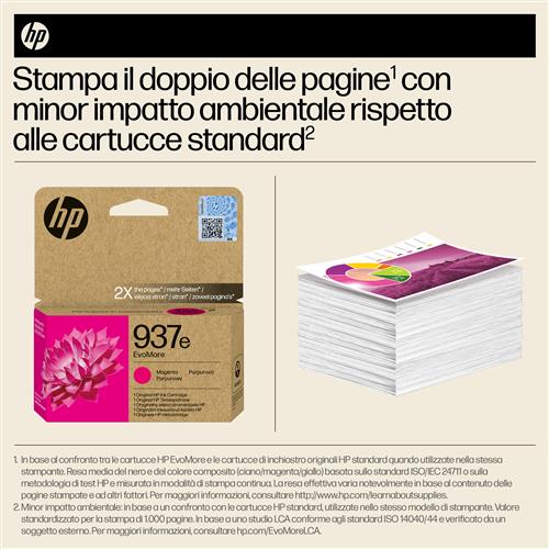 HP 937E EVOMORE MAGENTA EN/FR/IT/PT/ES Ink Cartridge