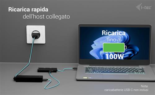 I-TEC USB-C 3X 4K HDMI ADAPTER VIDEO ADAPTER PD 100W