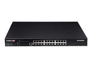 SURVEILLANCE 24-PORT GIGABIT POE+ WEB SMART SWITCH WITH 4-POR