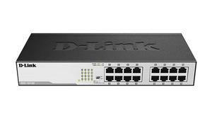 D-Link DGS-1016D switch di rete Non gestito Gigabit Ethernet (10/100/1000) 1U Nero, Argento