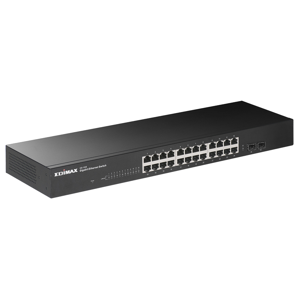 Edimax GS-1026 V3 switch di rete Non gestito Gigabit Ethernet (10/100/1000) Nero