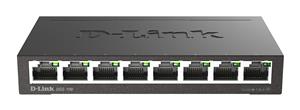 D-Link DGS-108 switch di rete Non gestito L2 Gigabit Ethernet (10/100/1000) Nero