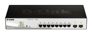 D-Link DGS-1210-10P switch di rete Gestito L2 Gigabit Ethernet (10/100/1000) Supporto Power over Ethernet (PoE) 1U Nero