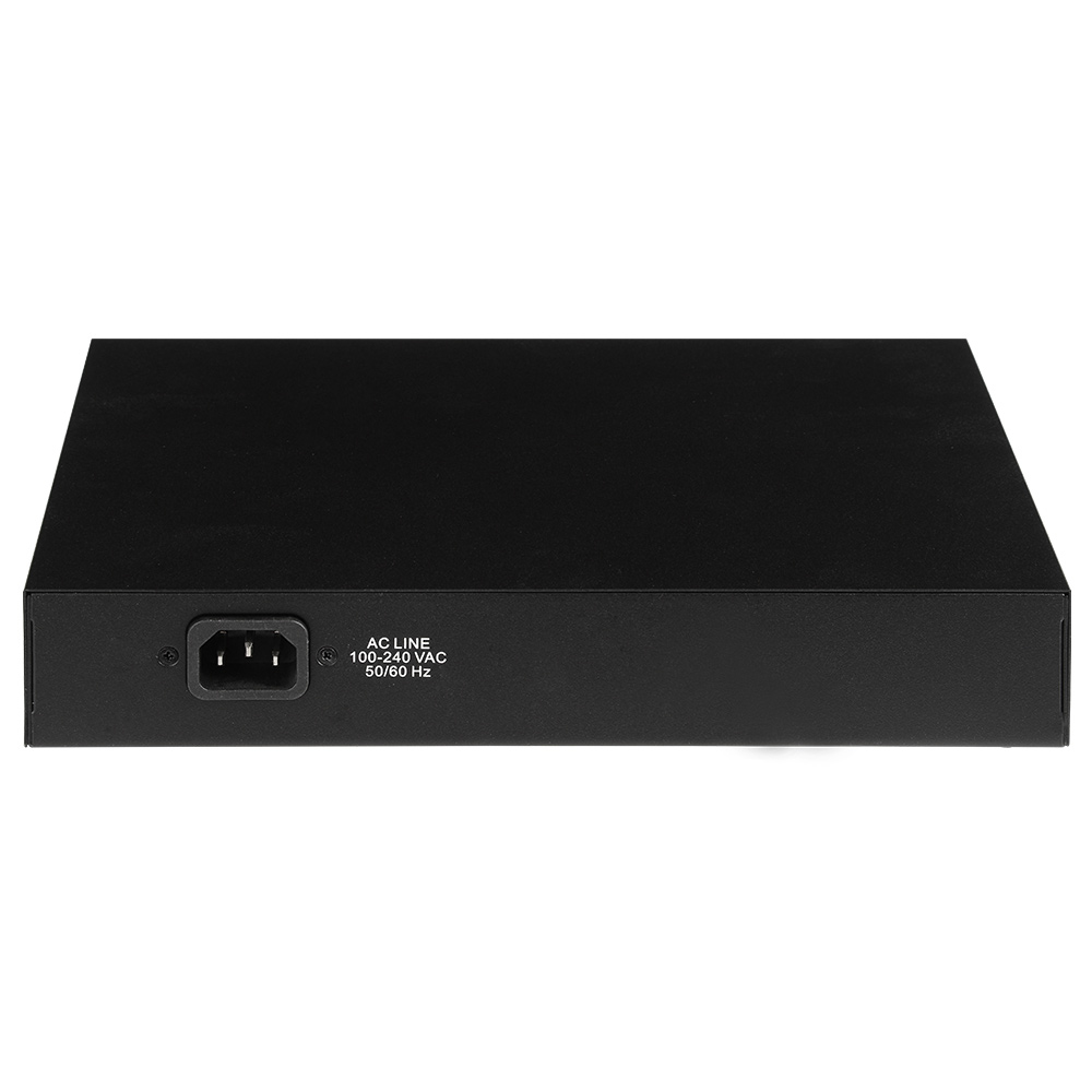 Edimax GS-5208PLG V2 switch di rete Gestito Gigabit Ethernet (10/100/1000) Supporto Power over Ethernet (PoE) Nero
