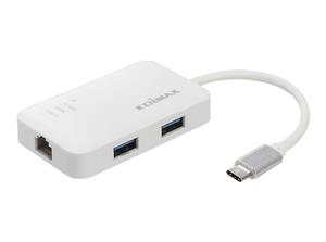 USB-C TO 3-PORT USB 3.0 GIGABIT ETHERNET HUB