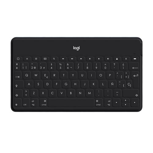 Logitech 920-006708 tastiera per dispositivo mobile QWERTY Spagnolo Bluetooth Nero, Bianco