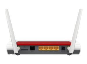 FRITZ!Box 6850 LTE router wireless Gigabit Ethernet Dual-band (2.4 GHz/5 GHz) 4G Rosso, Bianco