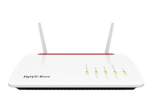 FRITZ!Box Box 6890 LTE router wireless Gigabit Ethernet Dual-band (2.4 GHz/5 GHz) 4G Rosso, Bianco