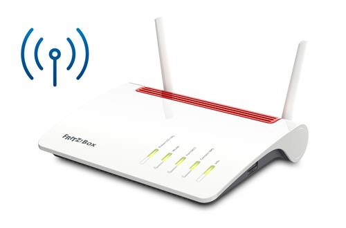 FRITZ!Box 6890 LTE INT router wireless Gigabit Ethernet Dual-band (2.4 GHz/5 GHz) 4G Rosso, Bianco