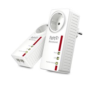 FRITZ!Powerline 1220E 1200 Mbit/s Collegamento ethernet LAN Bianco 2 pz