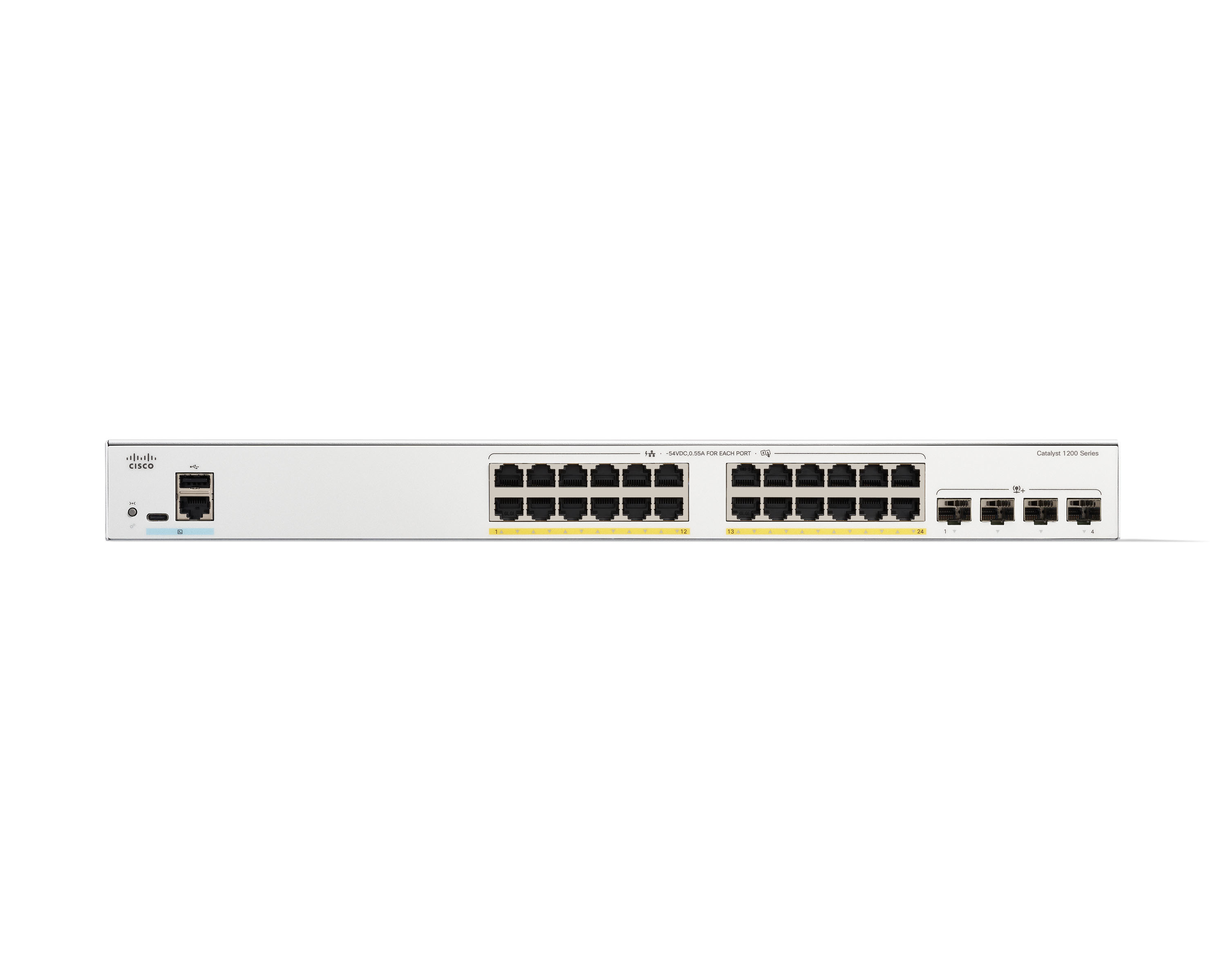 Cisco C1200-24P-4X switch di rete Gestito L2/L3 Gigabit Ethernet (10/100/1000) Bianco