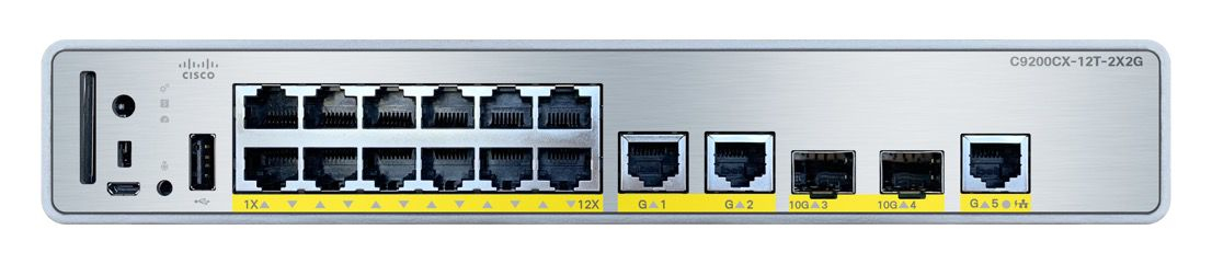 Cisco C9200CX-12T-2X2G-A switch di rete Gestito Gigabit Ethernet (10/100/1000) Supporto Power over Ethernet (PoE)