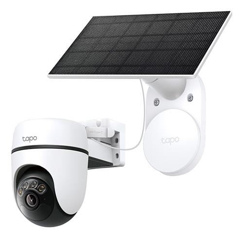 SOLAR-POWERED PAN/TILT SEC CAM KIT 2K 3MP 2.4GHZ RECH. LITHIUM-