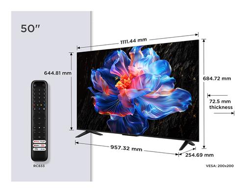 TVC LED 50 4K ULTRA HD GOOGLE HDR 10 DOLBY AUDIOBT LATIVU