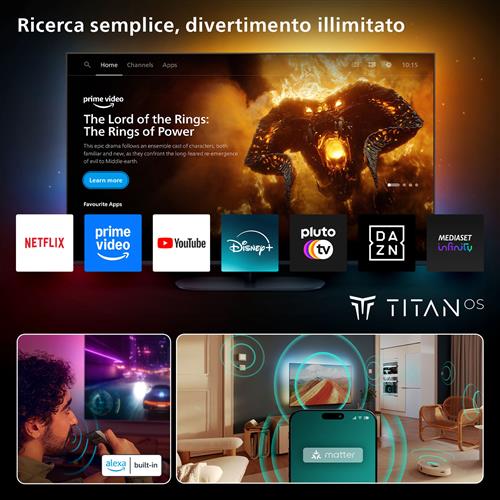 TVC LED 55IN OLED 3840X2160 120Hz TITAN OS WIFI SAT HDMI USB