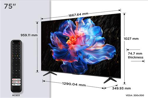 TVC LED 75 4K ULTRA HD GOOGLE HDR 10 DOLBY AUDIOBT LATIVU