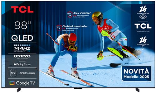 TVC LED 98 QLED GOOGLE TV 144HZ DOLBY ATMOS SUBWOOFER INTEGRATO