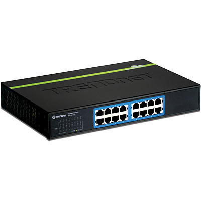 Trendnet TEG-S16DG switch di rete Non gestito Nero