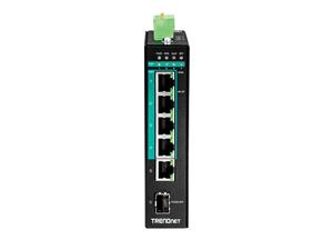 6PORT HARDENED INDUSTRL GIGABIT POE LAYER 2 MNGD DIN-RAIL SWITCH