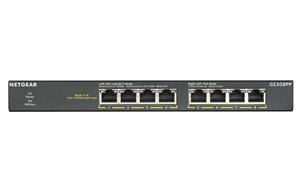 NETGEAR GS308PP Non gestito Gigabit Ethernet (10/100/1000) Supporto Power over Ethernet (PoE) Nero