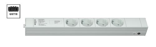 Vertiv Knürr PDU DI-STRIP, Basic, 0U/1U, ingresso GST18 230V 16A, uscite (4) Schuko