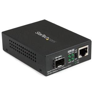 StarTech.com MCM1110SFP convertitore multimediale di rete 1000 Mbit/s Modalità multipla, Modalità singola Nero